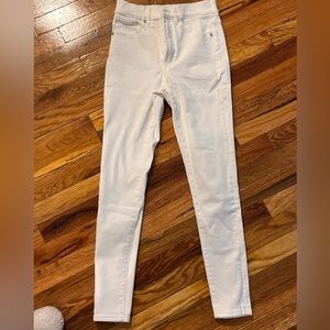 Express Women's Crisp White Skinny Jeans